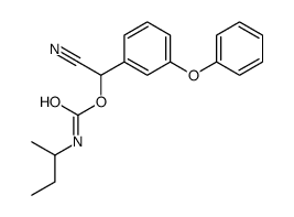 [cyano-(3-phenoxyphenyl)methyl] N-butan-2-ylcarbamate结构式