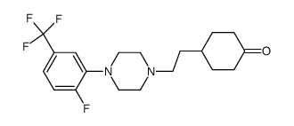 4-(2-fluoro-5-trifluoromethylphenyl)-1-[2-(4-oxocyclohexyl)ethyl]piperazine Structure