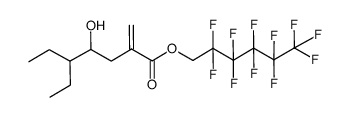 2,2,3,3,4,4,5,5,6,6,6-undecafluoro-hexyl 5-ethyl-4-hydroxy-2-methyleneheptanoate Structure