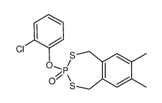 7-(2-Chloro-phenoxy)-2,3-dimethyl-5,9-dihydro-6,8-dithia-7-phospha-benzocycloheptene 7-oxide Structure