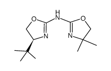 [(S)-4-tert-butyl-4,5-dihydrooxazol-2-yl](4,4-dimethyl-4,5-dihydrooxazol-2-yl)amine Structure