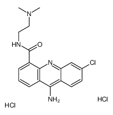 9-Amino-6-chloro-N-(2-(dimethylamino)ethyl)-4-acridinecarboxamide dihy drochloride结构式
