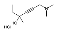 6-(dimethylamino)-3-methylhex-4-yn-3-ol,hydrochloride Structure