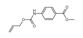 4-allyloxycarbonylamino-benzoic acid methyl ester结构式