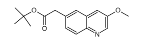 tert-butyl 2-(3-methoxyquinolin-6-yl)acetate Structure