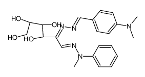 D-Fructoson-methylphenylhydrazon-(1)-(p-dimethylamino-benzal)-azin-(2) Structure