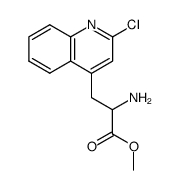 methyl 2-amino-3-<2-chloroquinolin-4-yl>propionate结构式