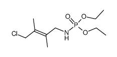 ((E)-4-Chloro-2,3-dimethyl-but-2-enyl)-phosphoramidic acid diethyl ester Structure