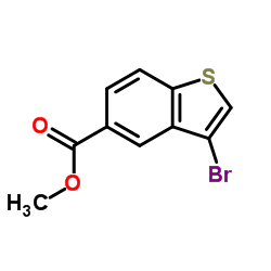 methyl 3-bromobenzo[b]thiophene-5-carboxylate结构式
