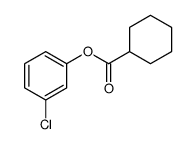 (3-chlorophenyl) cyclohexanecarboxylate结构式