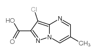 3-Chloro-6-methylpyrazolo[1,5-a]pyrimidine-2-carboxylic acid structure