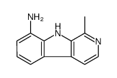 1-methyl-9H-pyrido[3,4-b]indol-8-amine结构式