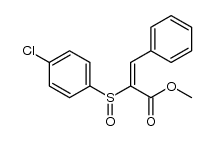 (E)-methyl 2-(p-chlorophenylsulphinyl)-3-phenylprop-2-enoate Structure