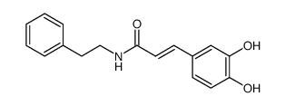 (E)-3-(3,4-Dihydroxyphenyl)-N-phenethylpropenamide structure