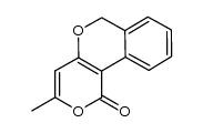 3-methyl-1H,6H-pyrano[4,3-c]isochromen-1-one结构式