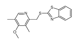 2-[(4-methoxy-3,5-dimethylpyridin-2-yl)methylsulfanyl]-1,3-benzothiazole Structure