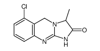 rac-6-chloro-1,5-dihydro-3-methyl-imidazo[2,1-b]quinazolin-2-(3H)-one Structure