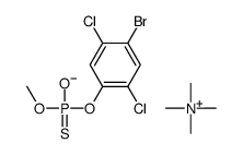(4-bromo-2,5-dichlorophenoxy)-methoxy-oxido-sulfanylidene-λ5-phosphane,tetramethylazanium结构式