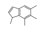 1,5,6,7-tetramethyl-1H-indene结构式