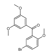 (5-溴-2-甲氧基苯基)(3,5-二甲氧基苯基)甲酮结构式