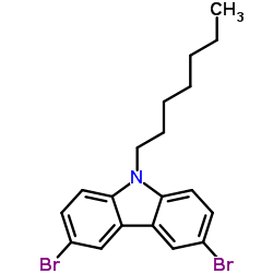 3,6-二溴-9-庚基-9H-咔唑图片