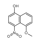 4-nitro-5-methoxy-1-hydroxynaphthalene结构式