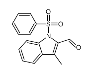 1-(benzenesulfonyl)-3-methylindole-2-carbaldehyde Structure