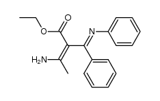 3-amino-2-(α-phenylimino-benzyl)-crotonic acid ethyl ester结构式