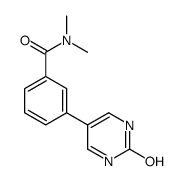 N,N-dimethyl-3-(2-oxo-1H-pyrimidin-5-yl)benzamide结构式