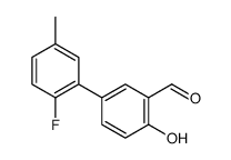 5-(2-fluoro-5-methylphenyl)-2-hydroxybenzaldehyde结构式