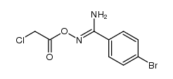 (Z)-4-bromo-N'-(2-chloroacetoxy)benzimidamide结构式
