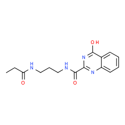 4-hydroxy-N-[3-(propanoylamino)propyl]quinazoline-2-carboxamide Structure