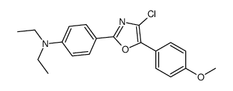 4-[4-chloro-5-(4-methoxyphenyl)-1,3-oxazol-2-yl]-N,N-diethylaniline结构式