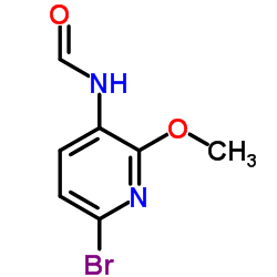 N-(6-bromo-2-methoxypyridin-3-yl)formamide结构式