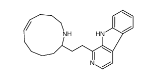 1-[2-[(7Z)-1-azacycloundec-7-en-2-yl]ethyl]-9H-pyrido[3,4-b]indole Structure