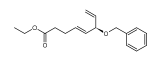 (R,E)-ethyl 6-(benzyloxy)octa-4,7-dienoate结构式