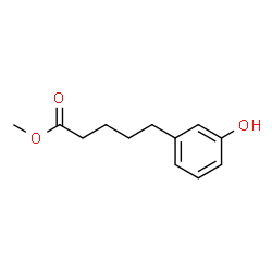 Benzenepentanoic acid, 3-hydroxy-, Methyl ester structure