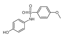 N-(4-hydroxyphenyl)-4-methoxybenzenesulfonamide结构式