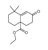 1,1-Dimethyl-10-ethoxycarbonyl-Δ8-octalon-(7)结构式