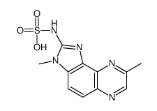 N-(3,8-Dimethylimidazo(4,5-f)quinoxalin-2-yl)sulfamic acid Structure