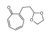 2-[2-(1,3-dioxolan-2-yl)ethyl]cyclohepta-2,4,6-trien-1-one Structure