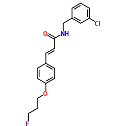 (E)-N-(3-CHLOROBENZYL)-3-[4-(3-FLUOROPROPOXY)PHENYL]-2-PROPENAMIDE结构式