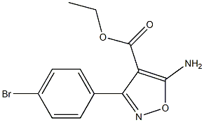 ethyl 5-amino-3-(4-bromophenyl)isoxazole-4-carboxylate Structure