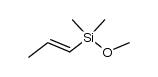 methoxydimethyl(prop-1-en-1-yl)silane结构式