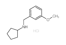 Cyclopentyl-(3-methoxy-benzyl)-amine hydrochloride Structure