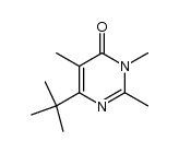 2,3,5-trimethyl-6-t-butylpirimidin-4(3H)-one Structure