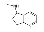 N-methyl-6,7-dihydro-5H-cyclopenta[b]pyridin-5-amine结构式