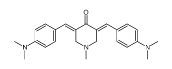 (3E,5E)-3,5-bis(4-(dimethylamino)benzylidene)-1-methylpiperidin-4-one结构式