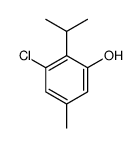 3-chloro-5-methyl-2-propan-2-ylphenol结构式