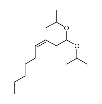 (Z)-3-nonenal diisopropyl acetal Structure